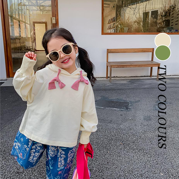 【2022春新作】韓国風子供服 ベビー服　春秋　フード付き　全2色　可愛い　　お出かけ　パーカー