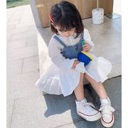 2022春新品★韓国風子供服　デニムベスト＋ワンピース　セットアップ　90-130cm　