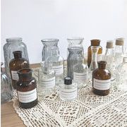 クーポン使用可能 ドライフラワー クリア ガラス 花瓶 クリエイティブ シンプル diy ホーム 装飾