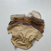 「80-130号」全5色 女の子男の子 半袖Tシャツ トップス コットン100% 無地 キッズ 子供服