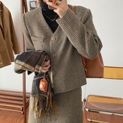 【2022春新作】韓国風レディース服　春秋　　カジュアル　お出かけ　コート　アウター＆スカート