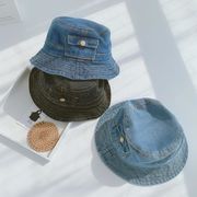 韓国の子供の帽子  ファッションシンプルな学生フラットトップ盆地の帽子★漁師の帽子