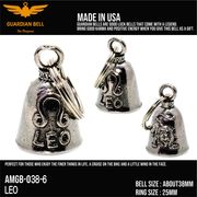 ガーディアンベル　ラッキーベル　星座　獅子座 　バイカー　キーホルダー　お守り　GUADIAN BELL USA