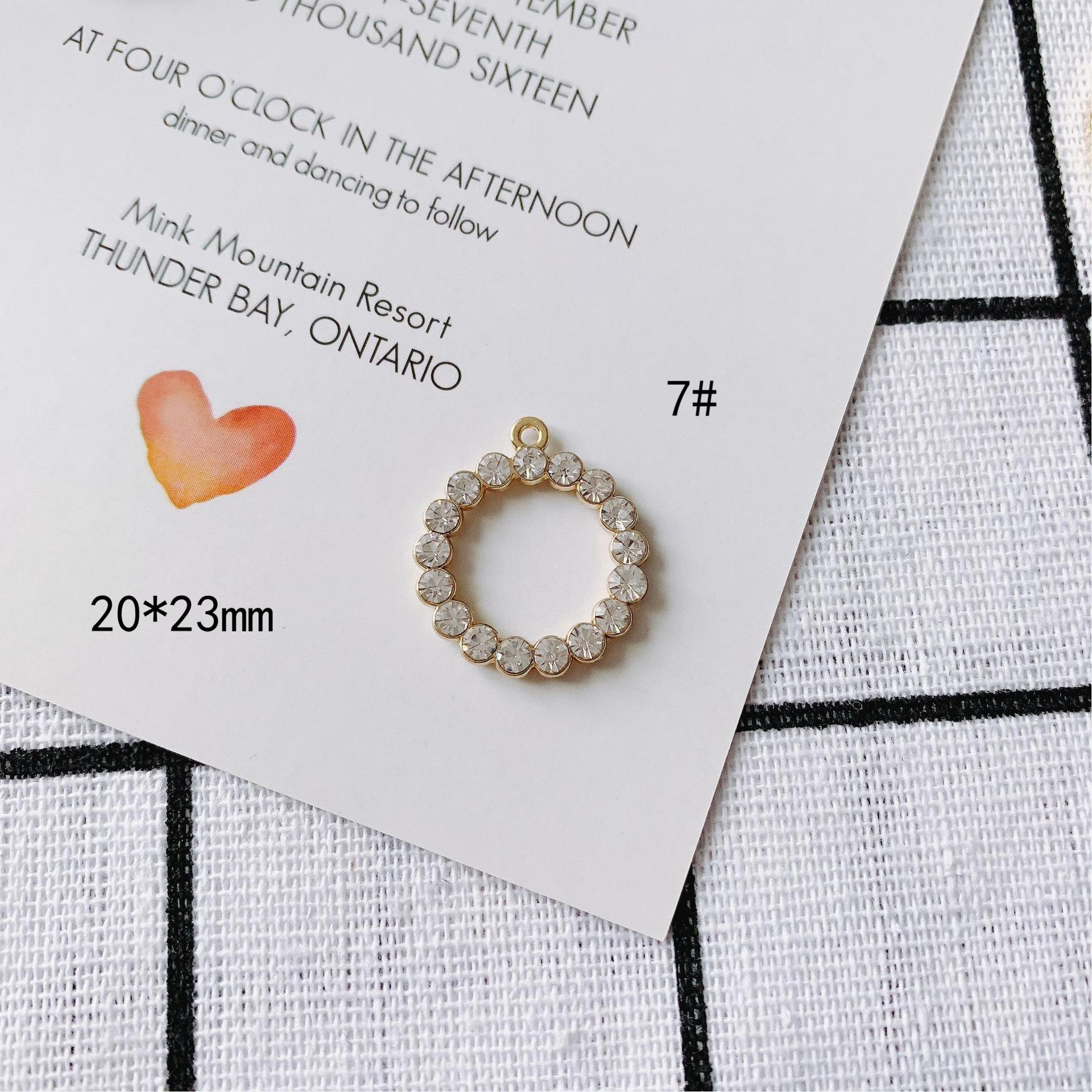 金属チャーム ラインストーン付 サークルフレーム ゴールド アクセサリーパーツ ハンドメイド パール｜クリート  合同会社【NETSEA】問屋・卸売・卸・仕入れ専門