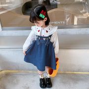 韓国子供服  子供服  キッズ服  女の子  セット  春秋  洋風  デニムのスカート  春服  スカート