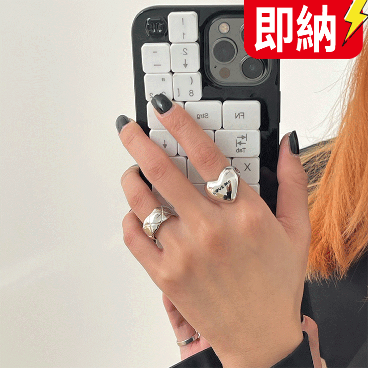 【日本在庫　即納！】金アレ対応素材　S925コーティング   リング   指輪