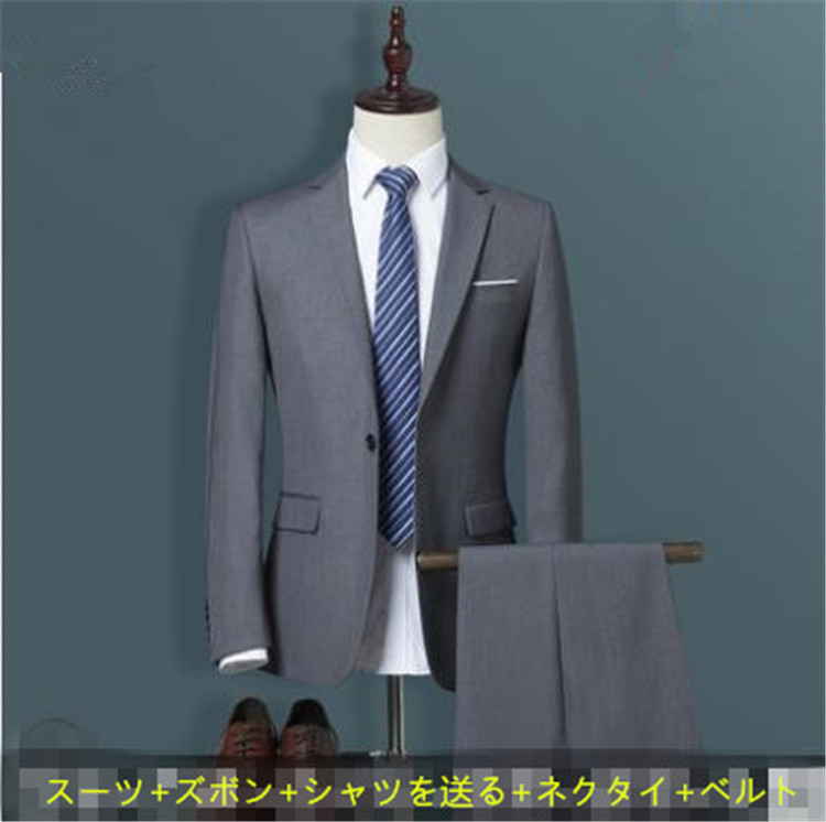 カラバリ豊富 新品 職業 フォーマルウェア  韓国 スリム ベストマン 新郎 スーツ セット メンズ ビジネス