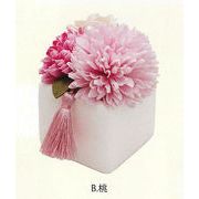 【新登場！安心の日本製！香りのよい石鹸素材で作られたお供え花！】Savon de Fleur　掌　彩（大）桃