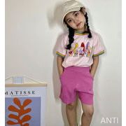 夏新作 INS カートゥーン 虹の小熊 半袖 Tシャツ 人気 韓国子供服