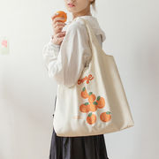 【バッグ】レディース・大容量・果物のプリント・ズックバッグ・ 韓国風・肩掛け  バッグ
