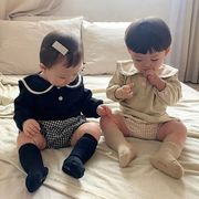 2022【秋冬新作】韓国風子供服 ベビー服 海軍風 男女兼用 トップス＋パンツ 連体服