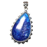 美しいブルーの宝石 カイヤナイト 藍晶石 sv925 ペンダントトップ【FOREST 天然石 パワーストーン】