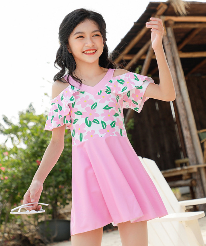 春夏新作 水着 女の子 女子水着 子供水着 キッズ水着 韓国 子供服 女児水着 ワンピース 2点セット レディースアパレル 香山 株式会社 問屋 仕入れ 卸 卸売の専門 仕入れならnetsea