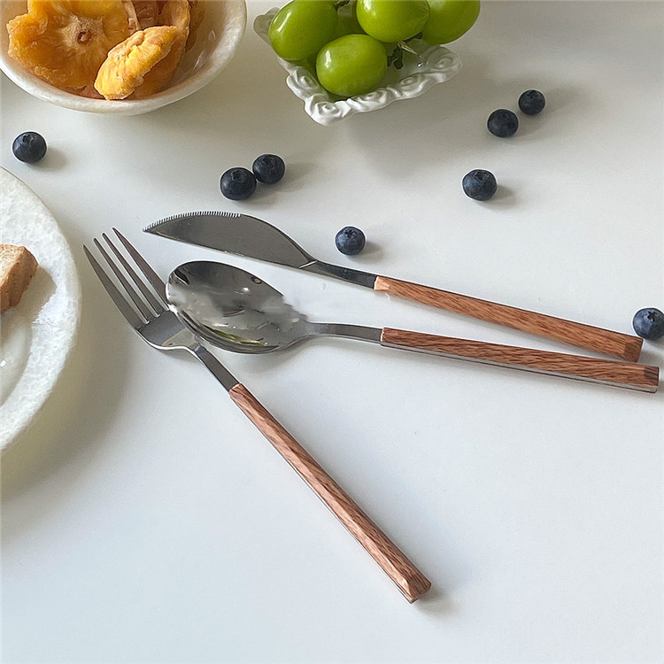 模造木材 プラスチック 取っ手 洋食 ヤングスタイル デザインセンス セット 食器