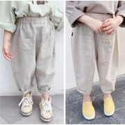 人気  子供服   キッズ服 可愛い  ズボンしま   男女兼用 ロングパンツ  カジュアル  韓国風子供服2色