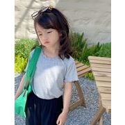 韓国風子供服 子供服 2022 人気  春夏新作 可愛い トップス    ベビー服　カジュアル 半袖  Tシャツ  6色