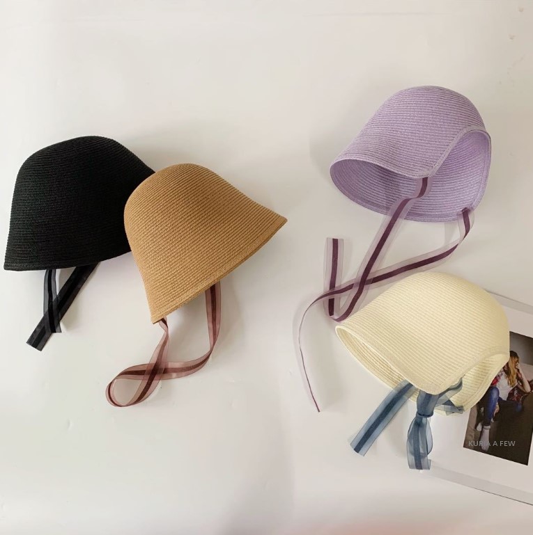 ハット  子供帽子  女の子  草編み帽子  日焼け止め  可愛い  韓国ファッション  キッズ帽子