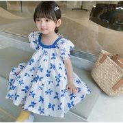 2022新作 子供服  可愛い  半袖  ワンピース  女の子  キッズ ワンピース    デザイン感   韓国風子供服