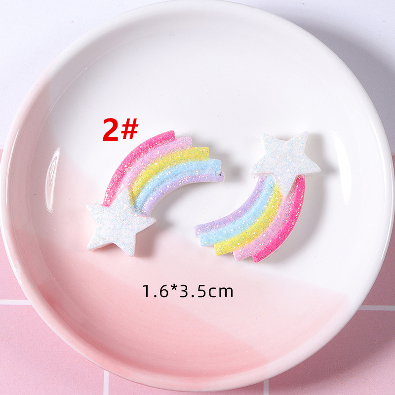 雲 虹 ハンドメイド 韓国風 デコパーツ アクセサリーパーツ チャーム