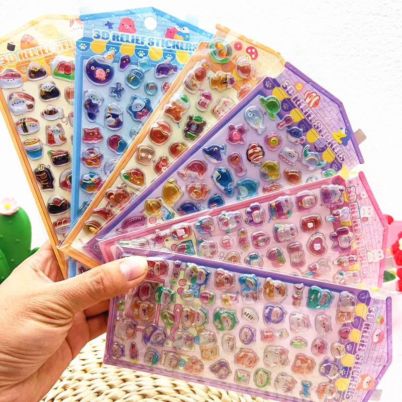 手帳シール　3Dシール　立体シール　粘着シール　手芸DIY ステッカー