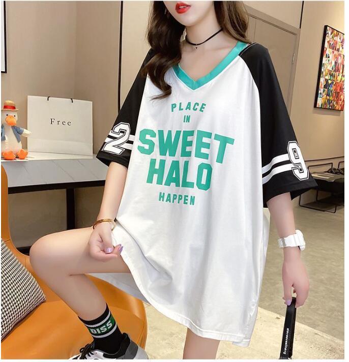 韓国風　女夏新しい　大きいサイズ半袖Tシャツ   気質ファッションTシャツ★学生Tシャツ★M-4XL