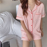 見なきゃ損する 韓国ファッション レディース 新品 半袖 パジャマ セット ルームウェア シンプル