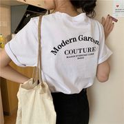 【2022夏服】韓国風レディース服 　トップス　 シンプル　おしゃれ　半袖　Tシャツ　