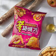 【韓国】大人気☆　 お菓子　 はちみつ味　 農心　蜂蜜カベギ　クルカベギ 　75g   50200030