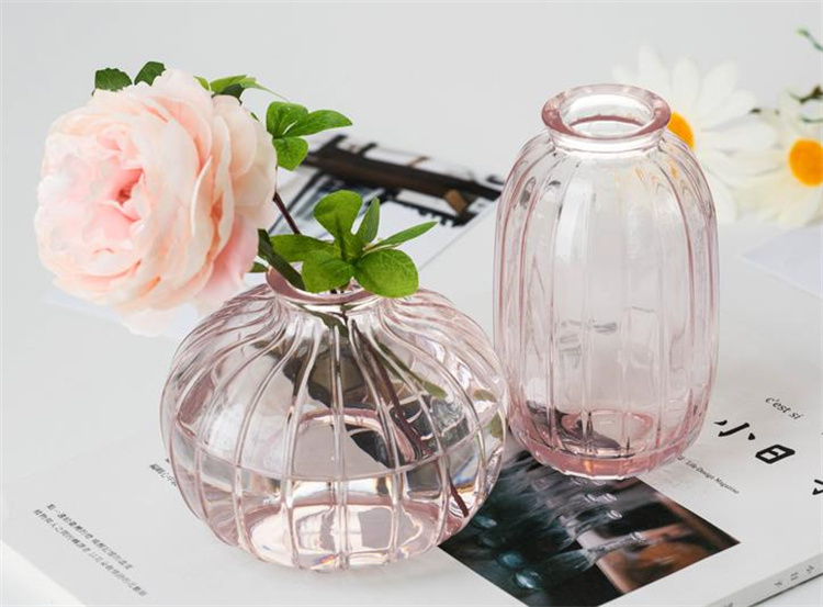 お急ぎください レリーフ クリア 色 フラワーアレンジメント シンプル 花瓶 ミニ 1つの花 花柄 装飾