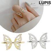 リング レディース バタフライ 蝶 蝶々 韓国 ガーリー 大人 かわいい 上品 華やか シンプル