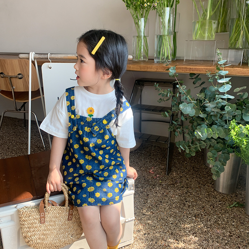 【2022夏新作】韓国風子供服 ベビー服 　　スリップスカート　　ベビー服　　花柄　　ワンピース　　