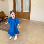 【2022夏新作】韓国風子供服 ベビー服 　　スリップスカート　　ベビー服　　純色　　ワンピース　