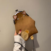 漫画ファッションワンショルダー斜めバッグ2022新しい女性のバッグかわいい猫のバッグ