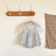 「66-100号」女の子 半袖ロンパース レース オールインワン ベビー 赤ちゃん キッズ 子供服