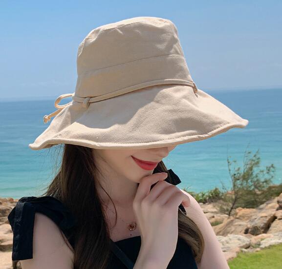 夏  キャップ 韓国風 uvカット  バケットハット 小顔効果 ハット ファッション