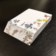 斜めカットメモブロック ルドゥーテ「花」メモ帳 一筆箋 アート 文房具