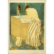 ポストカード アート カサット「入浴中の女」名画 郵便はがき