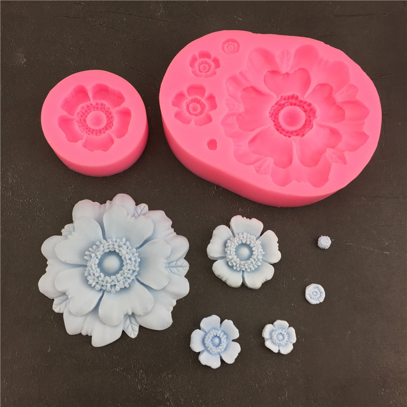 激安 アロマキャンドル DIY素材 石膏粘土 シリコンモールド プリン 手作りゴム型 薔薇花