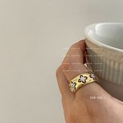 新作　指輪　リング　デザイン　アクセサリー　韓国ファッション　金属　花