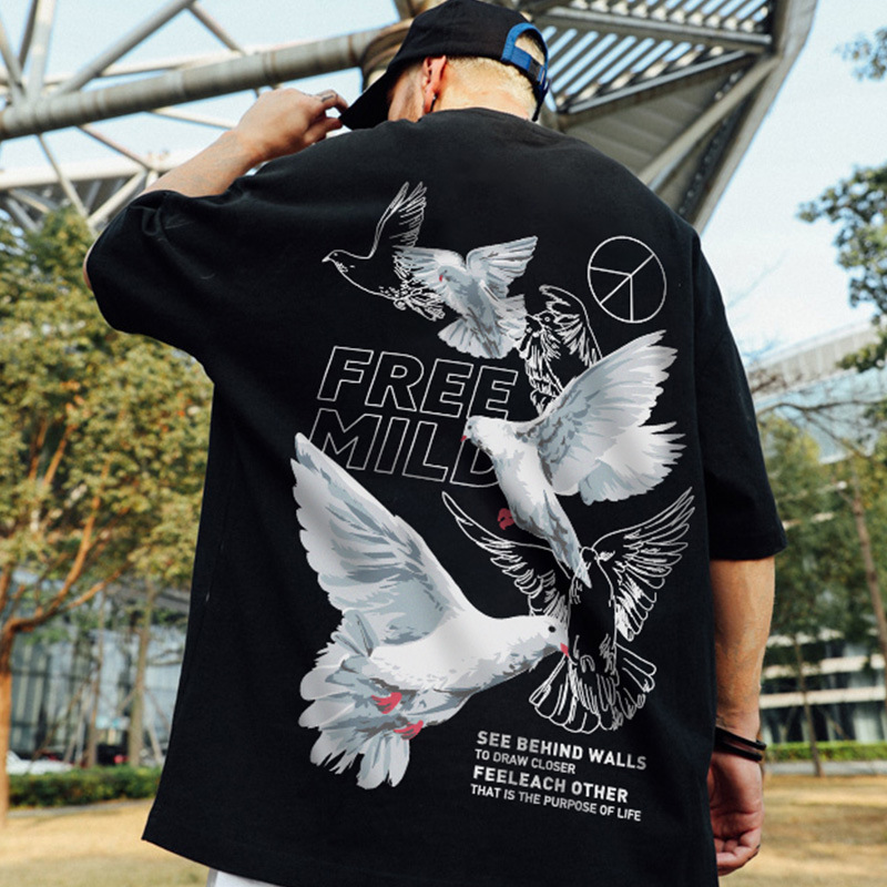 ユニセックス メンズ Tシャツ 半袖 シャツ カジュアル 大きいサイズ ストリート系 渋谷風☆