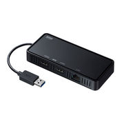 サンワサプライ USB3.1-HDMIディスプレイアダプタ(4K対応・ 2出力・LAN-ポ