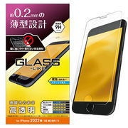 エレコム iPhone SE 第3世代 ガラスライクフィルム 薄型 PM-A22SFLGL