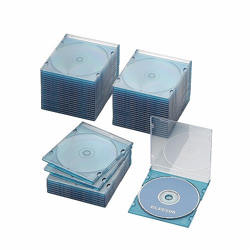 エレコム　Blu-ray/DVD/CDケース(スリム/PS/1枚収納)　CCD-JSCS5