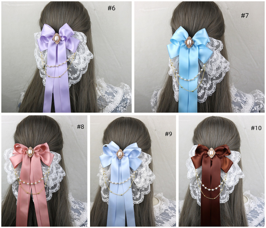 新入荷☆カチューシャ ヘッドドレス 姫 レース リボン メイド