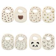 涎掛け★ベビー赤ちゃん食事用エプロン★食事用ビブ★よだれかけ★涎掛け★2枚セット