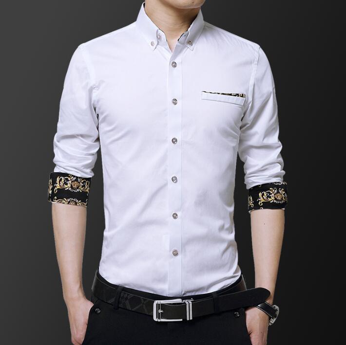 秋新しい　韓国風   メンズ長袖シャツ  ，メンズスリムシャツ   春秋気質シャツ  通勤★M-5X