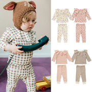 子供服 韓国 ベビー コットン 綿 パジャマ ルームウェア 上下セット キッズファッション