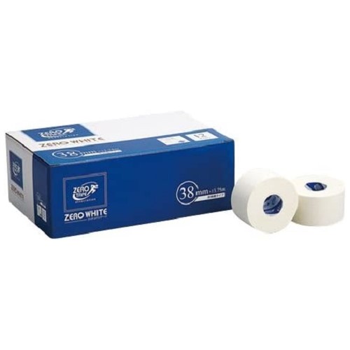 日進医療器 ZERO ホワイトテープ 非伸縮 38mm×13.75m（12巻入）