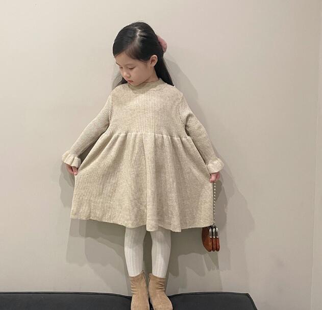 2022人気新作！  子供服  女の子 　セーター  ニットスカート　ワンピース 80-140cm
