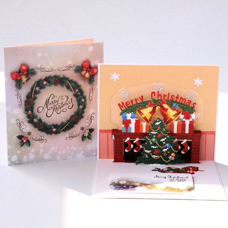 立体 3D  バースデー  封筒や  クリスマスカード   立体カード  ポップアップ   クリスマス   アイデア
